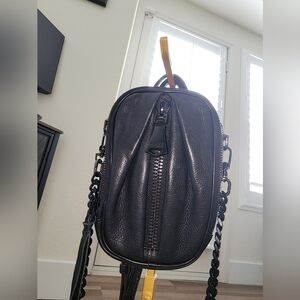 Aimee Kestenberg Black Leather Crossbody Bag Like New